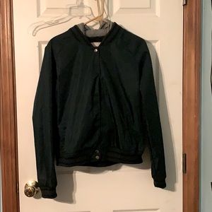 Green bomber jacket